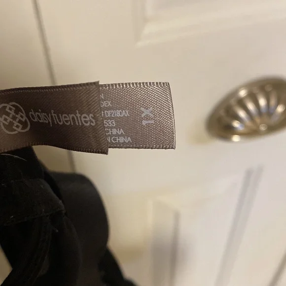 daisy fuentes 1X short black nightie - Picture 6 of 6